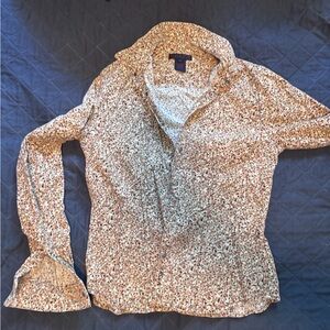 Ralph Lauren Multicolor Floral Patterned Shirt Soft Velvet Texture